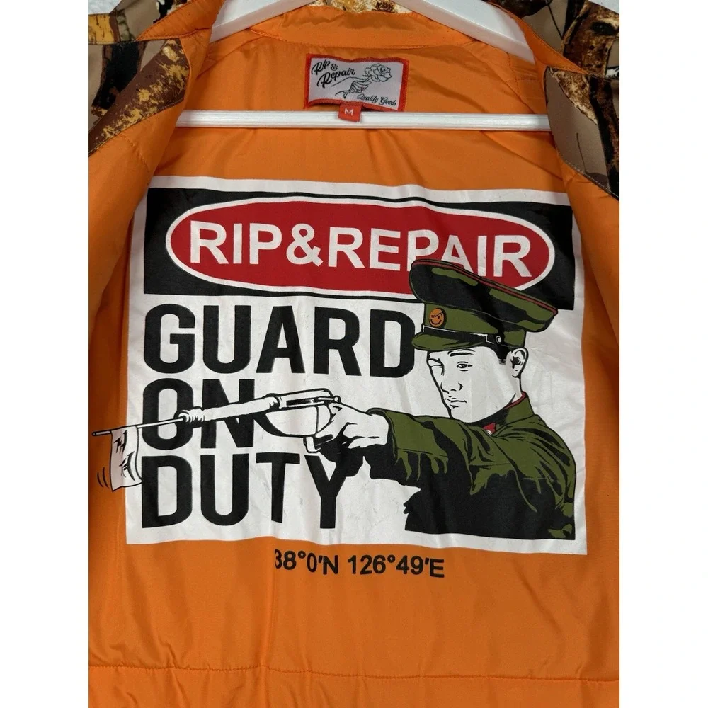 Rip & Repair - Private Property Tree Camo Coach Jacket - Men's Medium
